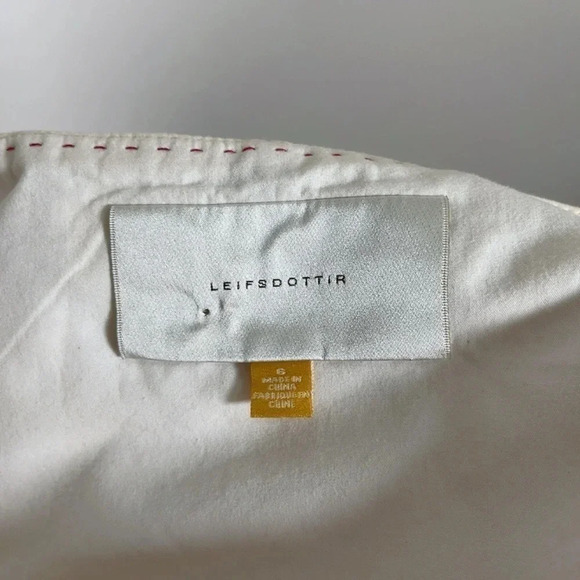 Anthropologie Leifsdottir Knee Length Ruffle Striped Tiered Skirt - Picture 6 of 11